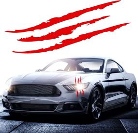 img 4 attached to Ouzorp Marks Headlight Sticker Universal Vehicle Exterior Accessories better for Bumper Stickers, Decals & Magnets