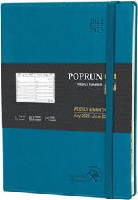 img 4 attached to POPRUN Planner 2022-2023 (8.5'' X 10.5'') Academic Year Planner (July 2022 - June 2023), Weekly And Monthly Planner With Hourly Time Slots, Monthly Tabs, 100GSM Paper, Soft Cover - Pacific Green