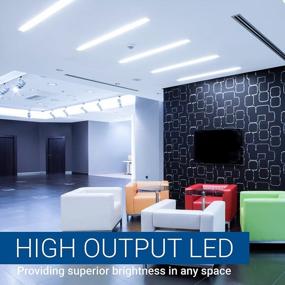 img 2 attached to Upgrade Your Lighting With Hyperikon 4 Foot LED Tubes - 40W Fluorescent Equivalent, Dual End Ballast Compatible, Clear Lens, UL/DLC Certified - Pack Of 24