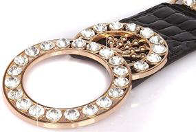 img 1 attached to Stretch Women Luxury Rhinestone Amiveil Women's Accessories at Belts
