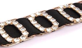 img 2 attached to Stretch Women Luxury Rhinestone Amiveil Women's Accessories at Belts