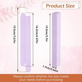img 3 attached to 80Pcs Empty Eyebrow Pen Packaging Boxes, Kraft Paper Cuticle Oil Pen Sample Wrapping Multicolor Foldable DIY Cosmetic Gift Box