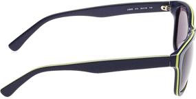 img 2 attached to 🕶️ Lacoste L683S Yellow Square Sunglasses: A Vibrant and Stylish Eyewear Choice