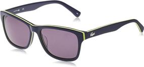 img 4 attached to 🕶️ Lacoste L683S Yellow Square Sunglasses: A Vibrant and Stylish Eyewear Choice