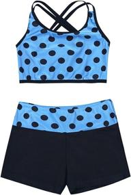 img 2 attached to 👗 Active Inlzdz 2-Piece Sweetheart Dancewear Swimwear for Girls' Clothing