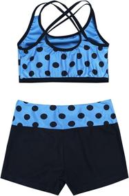 img 1 attached to 👗 Active Inlzdz 2-Piece Sweetheart Dancewear Swimwear for Girls' Clothing