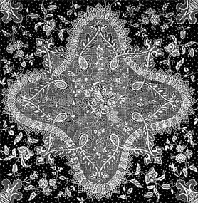img 4 attached to Bgraamiens головоломка - Ретро кружево Мандала - 1000 элементов, творческое черно-белое цветочное Мандала, сложная головоломка из пазлов