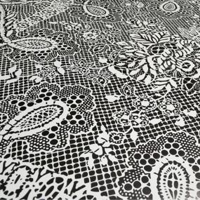 img 1 attached to Bgraamiens Puzzle-Retro Lace Mandala-1000 Pieces Creative Black And White Flowers Mandala Challenge Jigsaw Puzzle