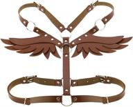 👗 versatile gothic women's belts: adjustable leather harness for fashionable women's accessories logo