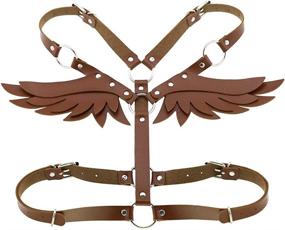 img 4 attached to 👗 Versatile Gothic Women's Belts: Adjustable Leather Harness for Fashionable Women's Accessories