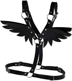 img 2 attached to 👗 Versatile Gothic Women's Belts: Adjustable Leather Harness for Fashionable Women's Accessories