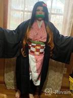 img 1 attached to Halloween Costume For Women - Kamado Cosplay Outfit With Kimono Haori And Bamboo - Available In US Sizes review by Muharik Khalifa