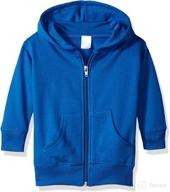 👶 clementine baby infant premium fleece zip sweatshirt hoodie: cozy comfort for your little bundle of joy logo