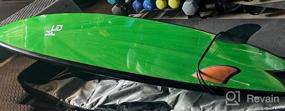 img 5 attached to Smooth Fiberglass Flex Twin Keel Fins - AQUBONA Single Tab Dual Tabs Surfboard Fins For Fishtail Surfing