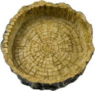 🦎 resin reptile natural bowl food and water dish (tree bark) by omem logo