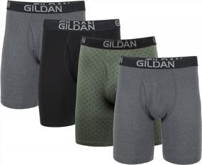 img 4 attached to Ultimate Comfort And Value: Gildan Men'S Cotton Stretch Boxer Briefs Multipack