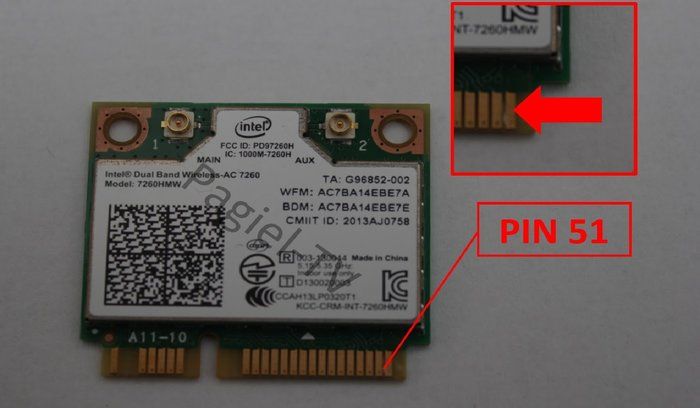 img 1 attached to 📶 7260.HMW Dual Band Wireless-AC 7260 Network Adapter PCI Express Half Mini Card: Boost Laptop and Desktop PC's Connectivity with 802.11 b/a/g/n/ac review by Adam Wielgosz ᠌