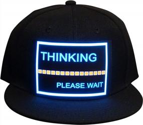 img 4 attached to Sound Activated LED Rave Hat - Flashing Baseball Cap For Men And Women - Perfect For DJs And Partygoers