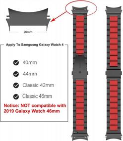 img 1 attached to Stylish And Secure: Koelin Silicone Bands For Samsung Galaxy Watches - Compatible With Watch 5, 4, 4 Classic, And Watch 3 - Perfect Sport Replacement Strap For Women And Men