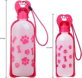 img 3 attached to ANPETBEST Dog Water Bottle 325ML/11Oz 650ML/22Oz Portable Dispenser Travel Water Bottle Bowl For Dog Cat Small Animals (11Oz/325Ml)