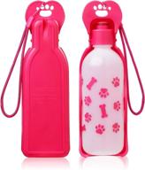 anpetbest dog water bottle 325ml/11oz 650ml/22oz portable dispenser travel water bottle bowl for dog cat small animals (11oz/325ml) logo