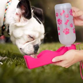 img 2 attached to ANPETBEST Dog Water Bottle 325ML/11Oz 650ML/22Oz Portable Dispenser Travel Water Bottle Bowl For Dog Cat Small Animals (11Oz/325Ml)