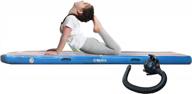 inflatable tumbling mat for gymnastics training and exercise with electric pump – bintiva air track logo