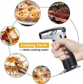 img 1 attached to Upgrade Your Culinary Game With Refillable Food Torch - Perfect For Creme Brulee And BBQ, 2PCS Set With Adjustable Flame And Safety Lock (Butane Gas Not Included)