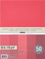 🎨 vibrant assorted shades of red 8 1/2 x 11 cardstock paper by recollections logo