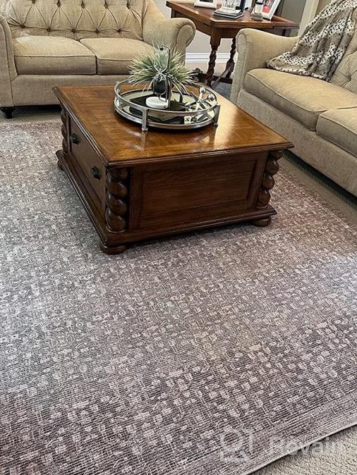 img 1 attached to Loloi Angela Rose X Aubrey Collection AUB-01 Navy / Multi, Traditional 2'-0" X 5'-0" Accent Rug review by Tina Zeiher