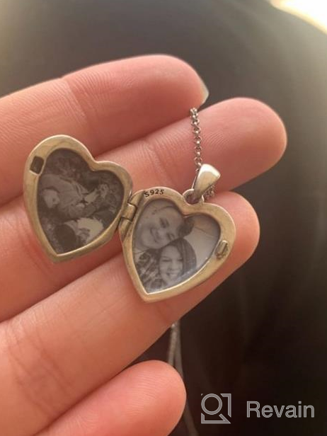 img 1 attached to Keep Your Loved Ones Close With SOULMEET Heart-Shaped Sunflower Locket Necklace - Customizable Sterling Silver/Gold Jewelry With Picture Holder review by Kevin Elliott