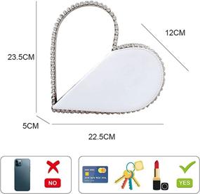 img 3 attached to Evening Rhinestone Diamond Wedding Handbag Women's Handbags & Wallets : Clutches & Evening Bags