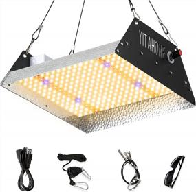 img 4 attached to Boost Your Indoor Plant Growth With YITAHOME TS 2000W LED Grow Light: Full Spectrum, Daisy Chain, Hanging Kit, And Hygrometer Thermometer Included!