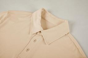 img 1 attached to Men'S Short Sleeve Plain Polo T-Shirt: Regular Fit, 3 Button Placket, Summer Casual Basic Golf Tee Shirt Top