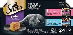 img 4 attached to 🐟 Delicate Salmon & Tender Whitefish & Tuna Entrée Variety Pack - SHEBA PERFECT PORTIONS Wet Cat Food Paté in Natural Juices - 24 Pack (2.6 oz each)