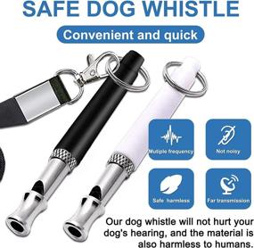 img 1 attached to Howan Adjustable Recall Training Professional Dogs Free Black StrapLanyard Dogs