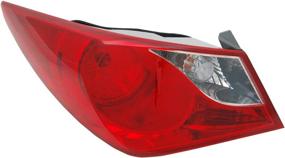 img 2 attached to 🚗 TYC Left LED Tail Light Assembly for 2011-2014 Hyundai Sonata