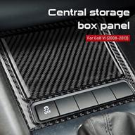 carbon fiber car storage box panel cover sticker interior trim for volkswagen vw golf 6 gti mk6 2008-2013 accessories by airspeed logo