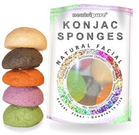 img 4 attached to Konjac Sponge Set Exfoliating Cleansing