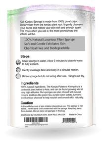 img 3 attached to Konjac Sponge Set Exfoliating Cleansing