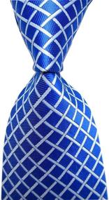 img 1 attached to Geometric Striped Patterned Fashion Necktie Men's Accessories