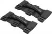 premium black roll bar grab handle handles set for jeep wrangler cj yj tj jk or any other vehicle with 2.5" - 3.5" padded or unpadded (2pcs) logo