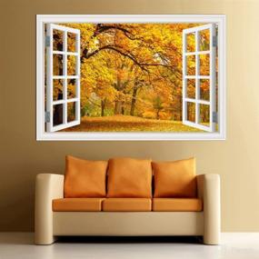 img 3 attached to Autumn Forest Decals Stickers Murals