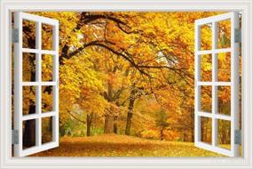 img 4 attached to Autumn Forest Decals Stickers Murals