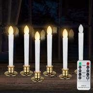 set the mood with golden celebrationlight window candles - remote and timer included - 6 pack логотип