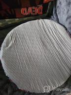 img 1 attached to Sigmat Memory Foam Seat Cushion - Anti-Slip Soft Round Stool Chair Pad (20 Inch Geometric) review by Brian Chatum