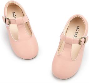 img 4 attached to BeBiGoi Toddler Little Princess Uniform Girls' Shoes - Flat Dress Shoes