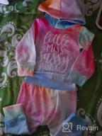 img 1 attached to Newborn Baby Girl Hoodie Jumpsuit Flower Pants Long Sleeve Outfit Set review by Josh Cox