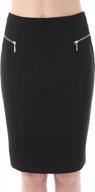 юбка-карандаш phistic black roxanne ponte с застежкой-молнией - размер 8 для женщин логотип