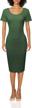 women's solid fitted classic short sleeve premium cotton midi dress logo